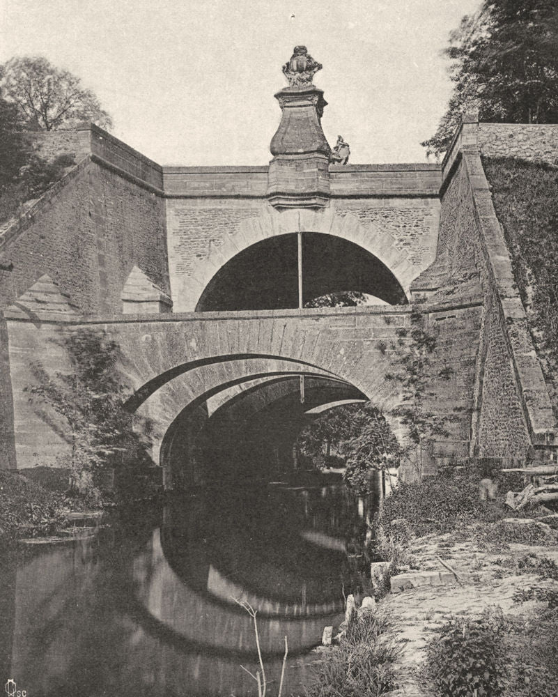 ESSONNE. Les Belles- Fontaines, à Juvisy 1902 old antique print picture